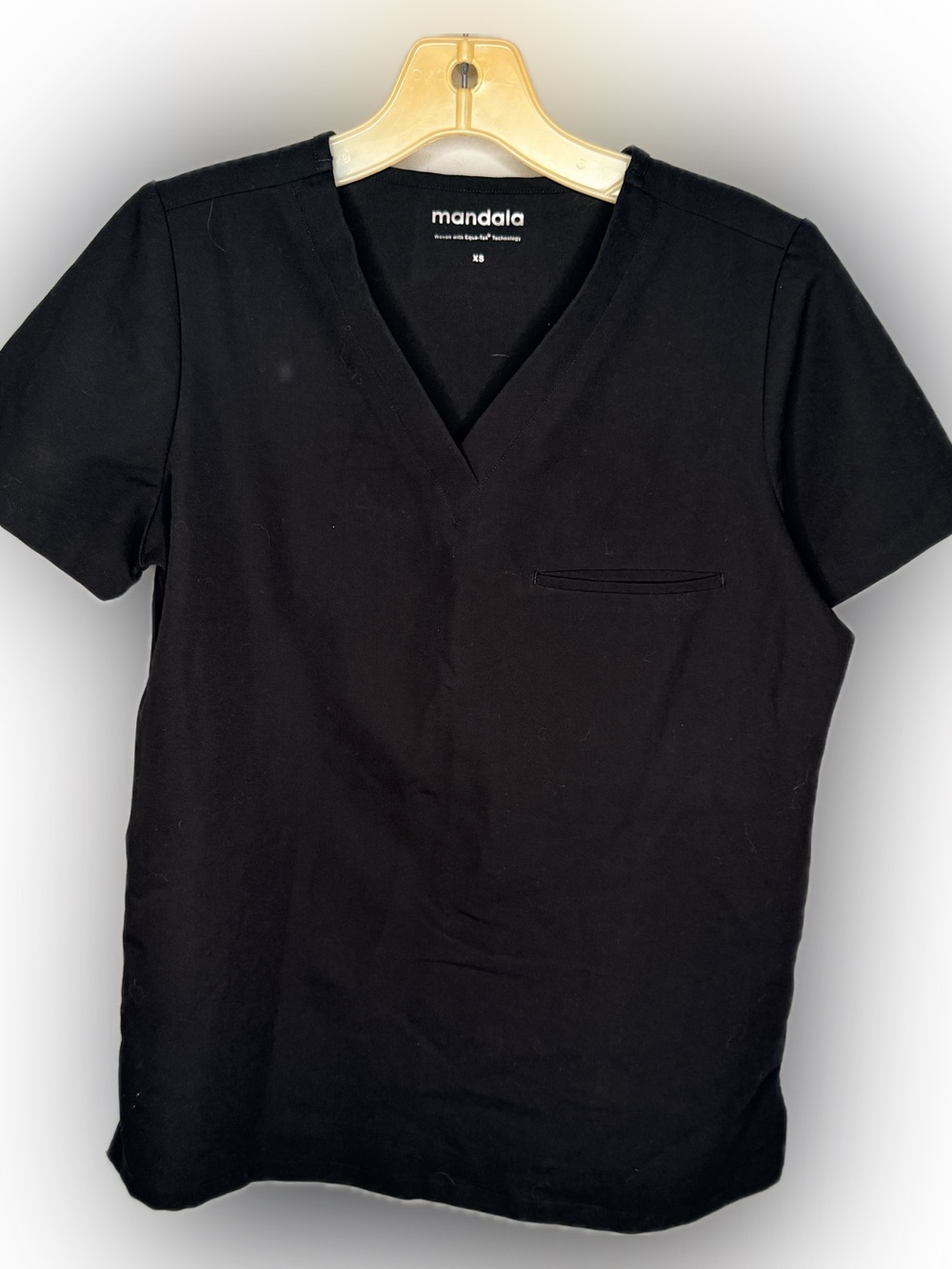 Mandala Black Scrub Shirt